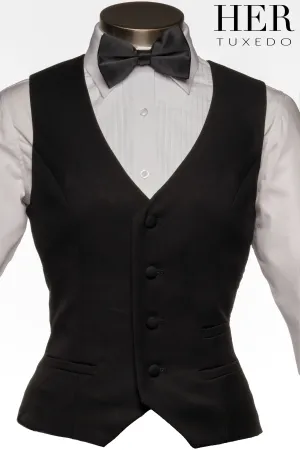 Classic Black Waistcoat (Slim Fit)