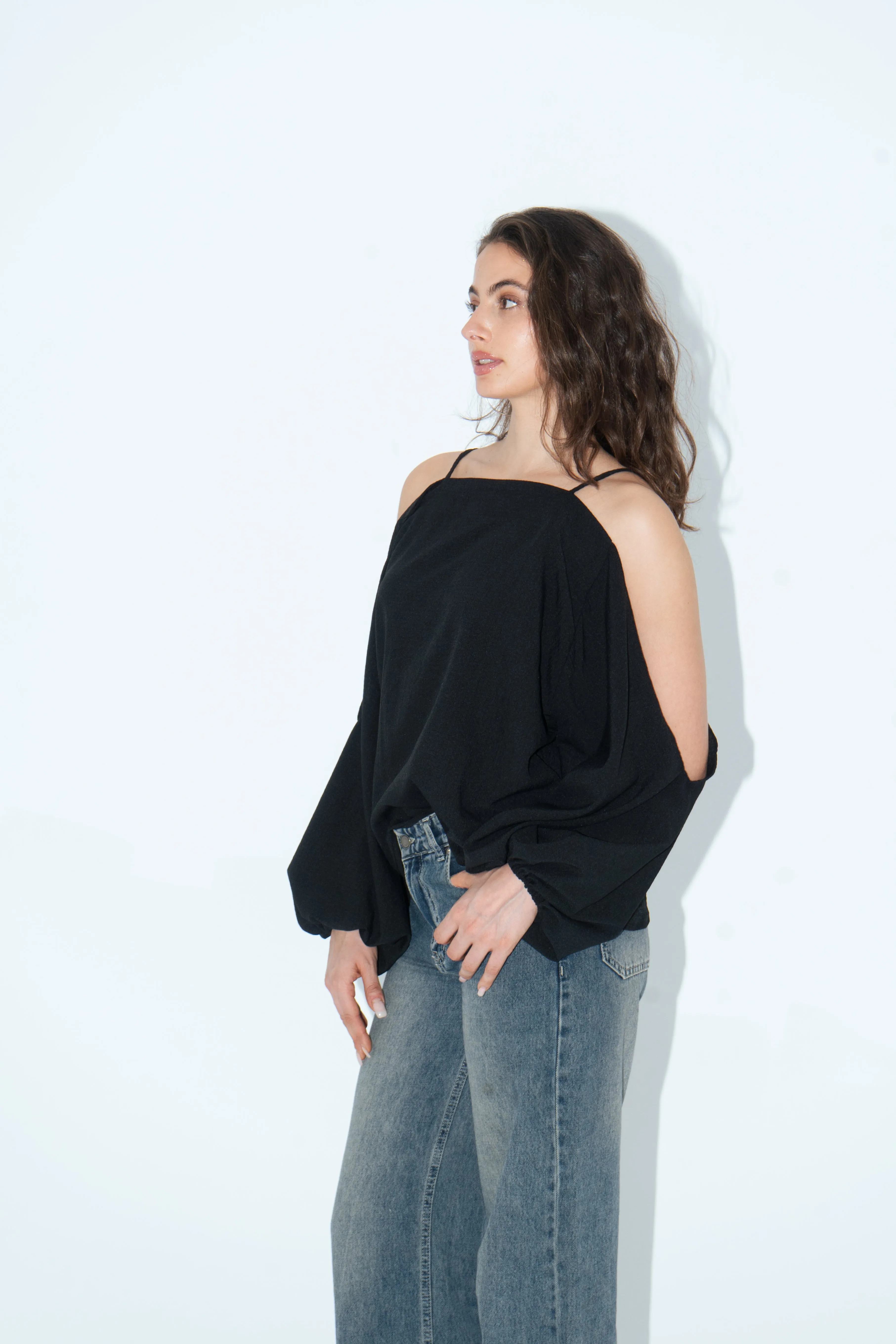 Cold-Shoulder Blouse