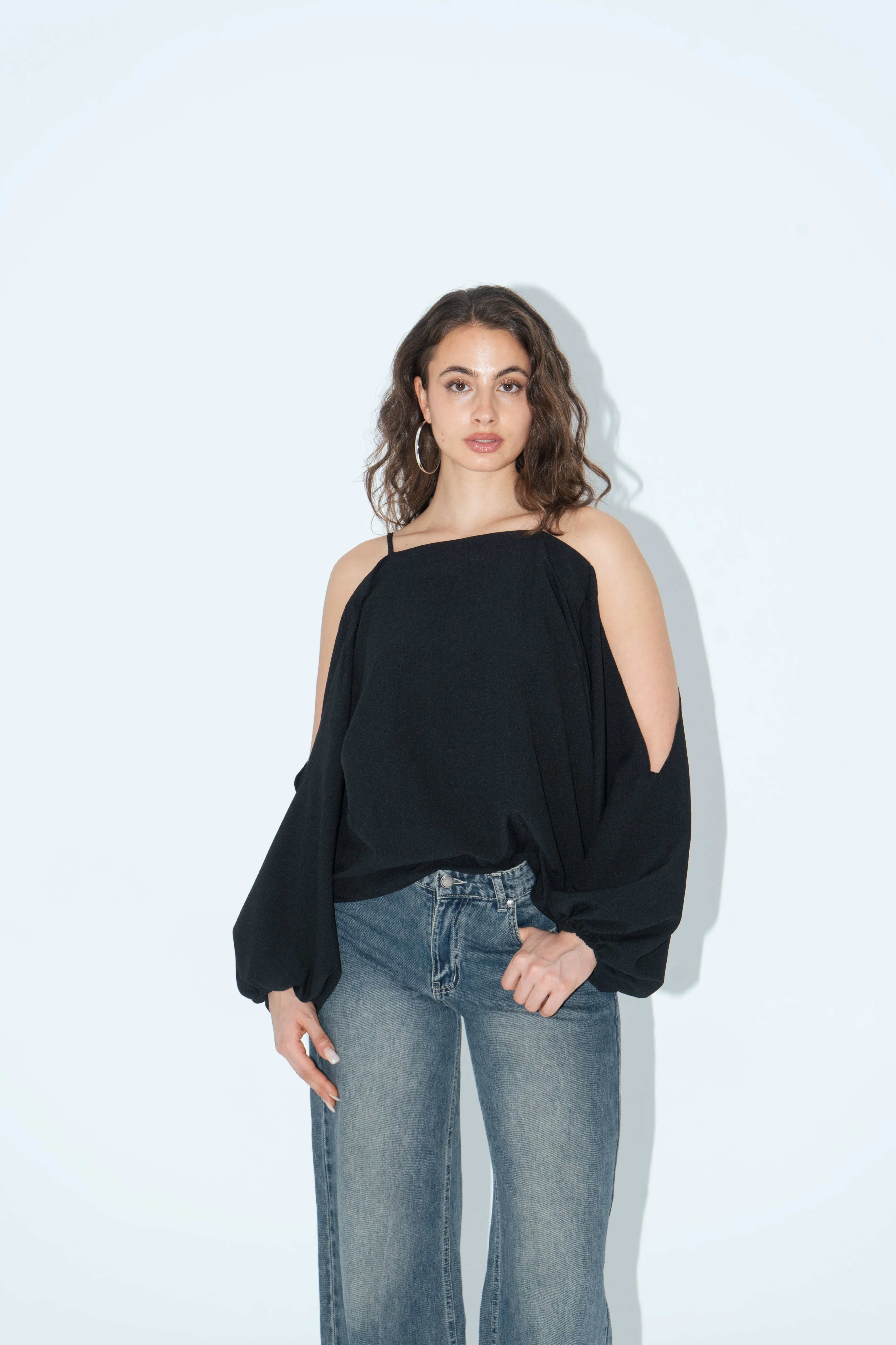 Cold-Shoulder Blouse
