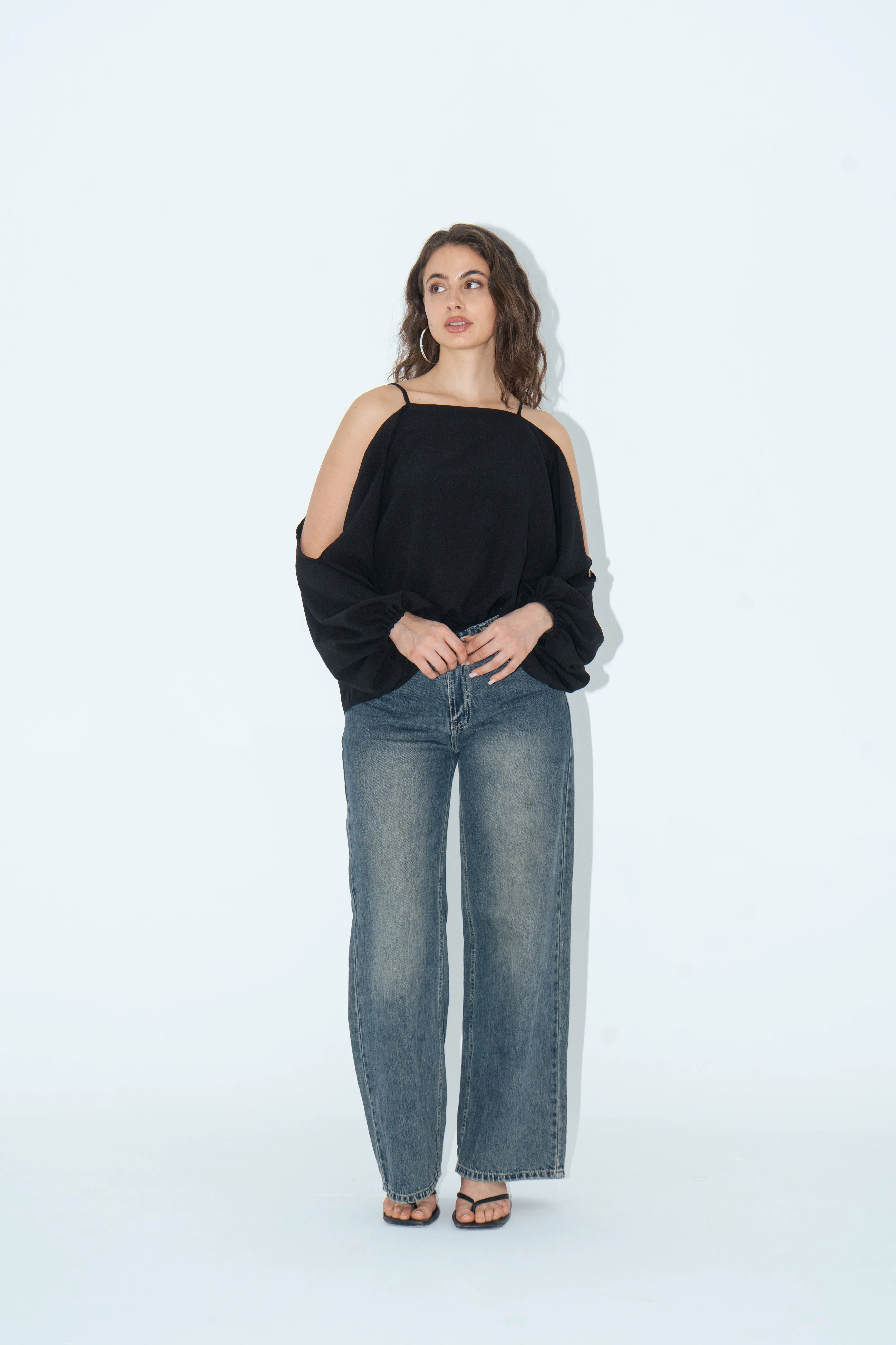 Cold-Shoulder Blouse