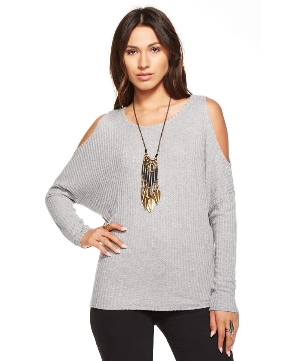 Cold Shoulder Grey Vintage Thermal