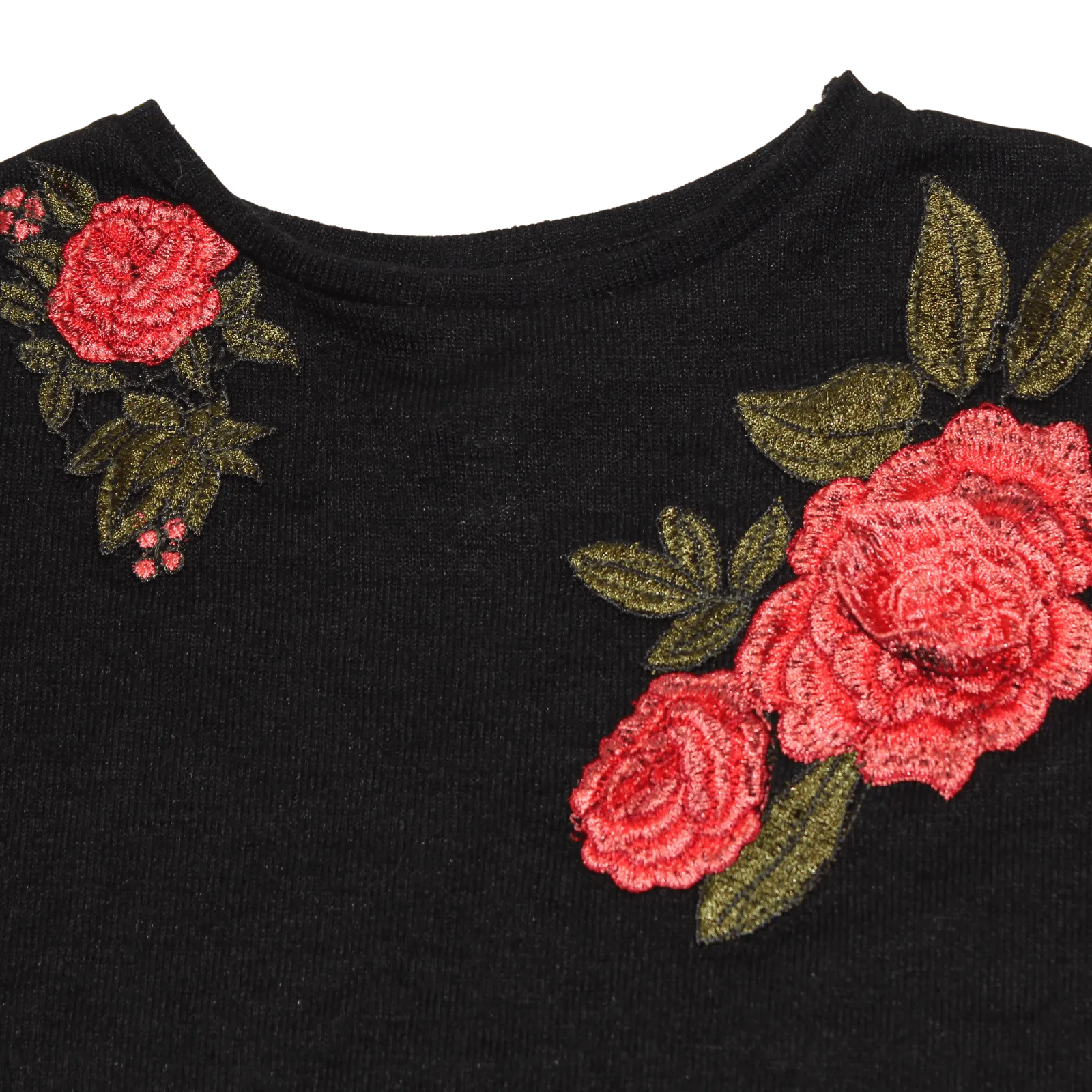 Cold Shoulder Rose Top