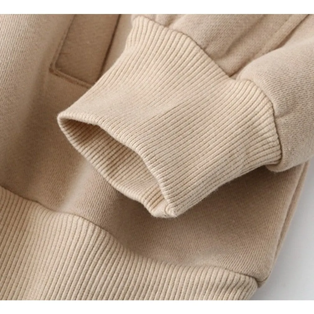 ContiNent 33 Autumn Winter Women tracksuit thick fleece 100% cotton suit 2 pieces sets hoodies sweatshirt and pants suits 6L17