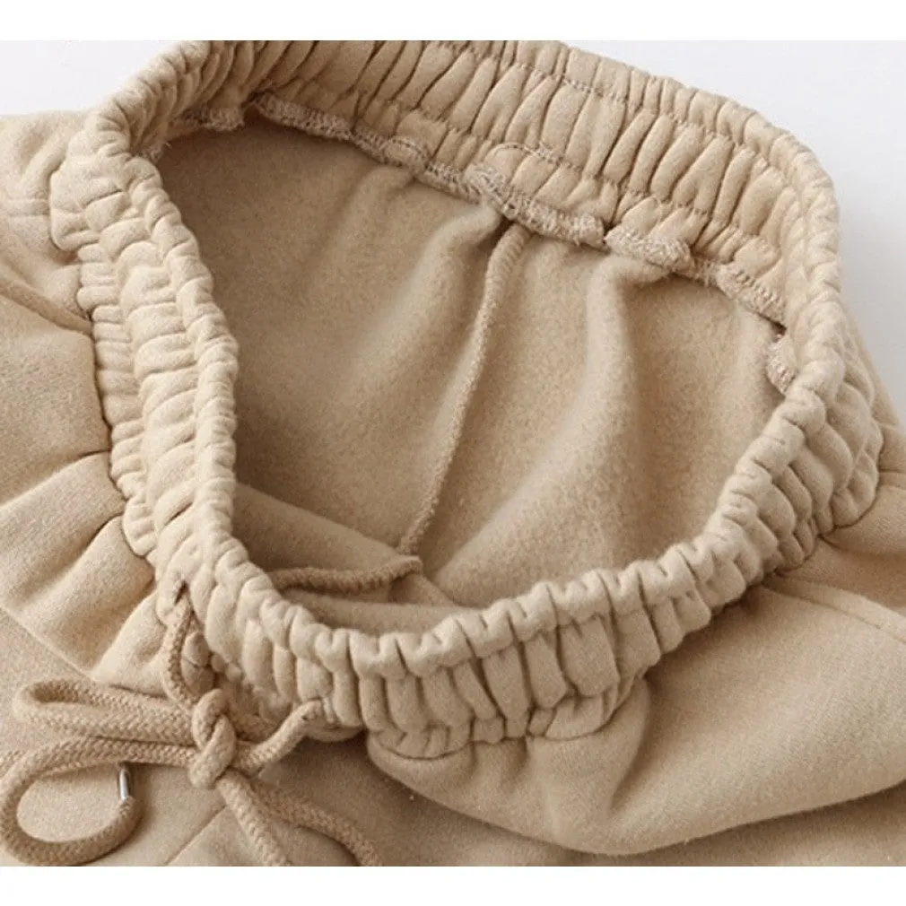 ContiNent 33 Autumn Winter Women tracksuit thick fleece 100% cotton suit 2 pieces sets hoodies sweatshirt and pants suits 6L17