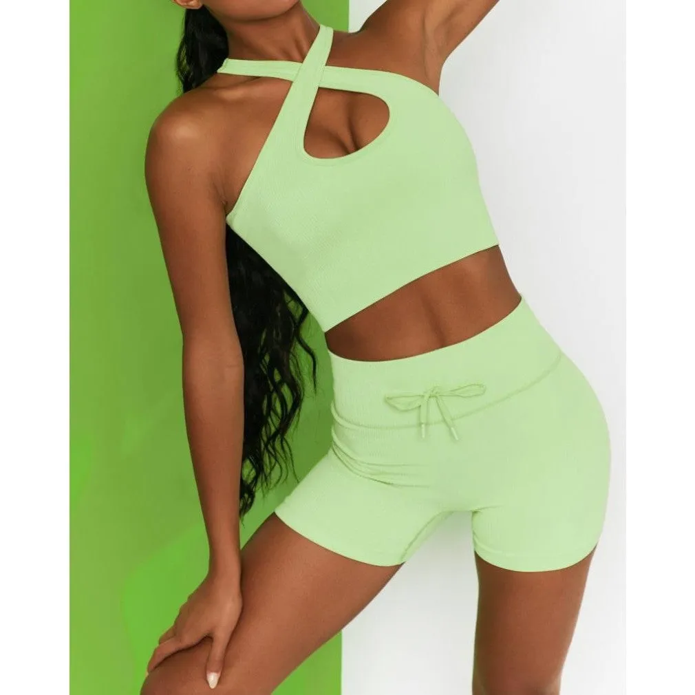 ContiNent 33 Seamless Yoga Set Sport Suit Two Piece Set Women Gym Clothing Workout Sportswear Yoga Set High Waist Seamless Leggings Sport Top