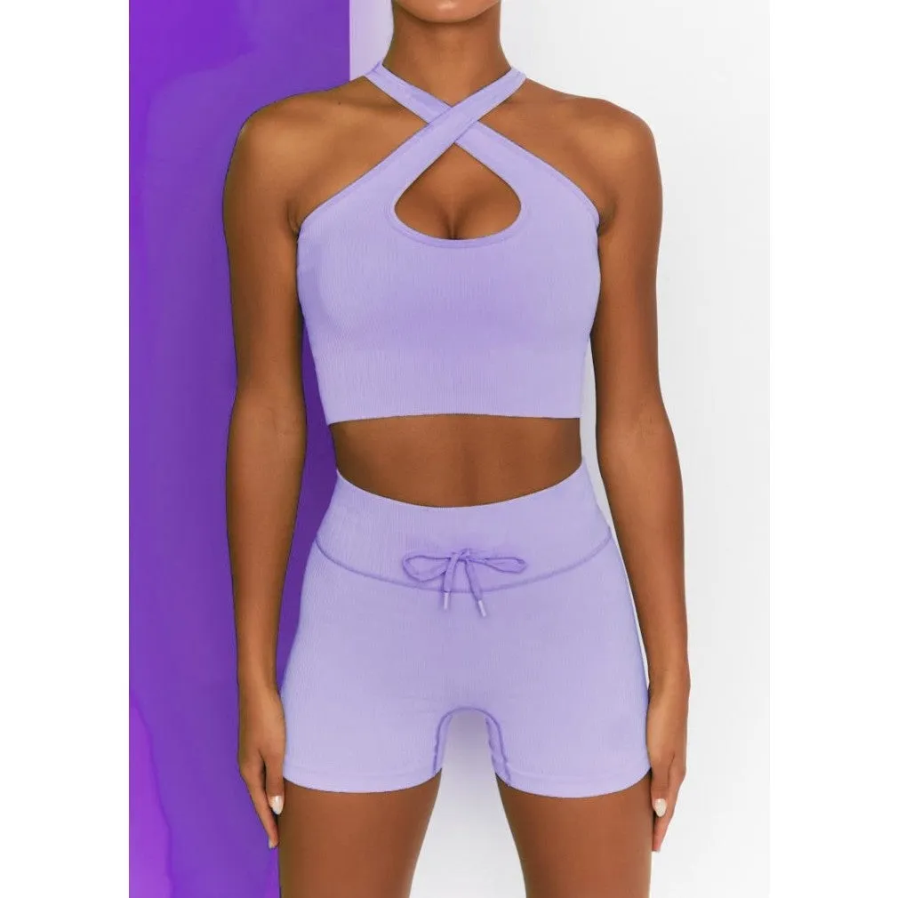 ContiNent 33 Seamless Yoga Set Sport Suit Two Piece Set Women Gym Clothing Workout Sportswear Yoga Set High Waist Seamless Leggings Sport Top