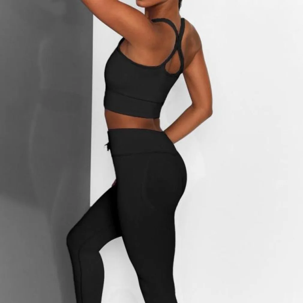 ContiNent 33 Seamless Yoga Set Sport Suit Two Piece Set Women Gym Clothing Workout Sportswear Yoga Set High Waist Seamless Leggings Sport Top