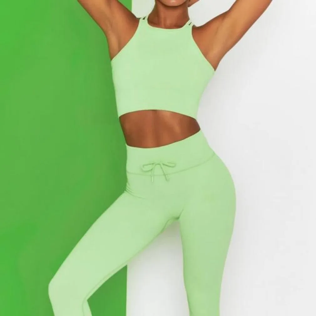 ContiNent 33 Seamless Yoga Set Sport Suit Two Piece Set Women Gym Clothing Workout Sportswear Yoga Set High Waist Seamless Leggings Sport Top