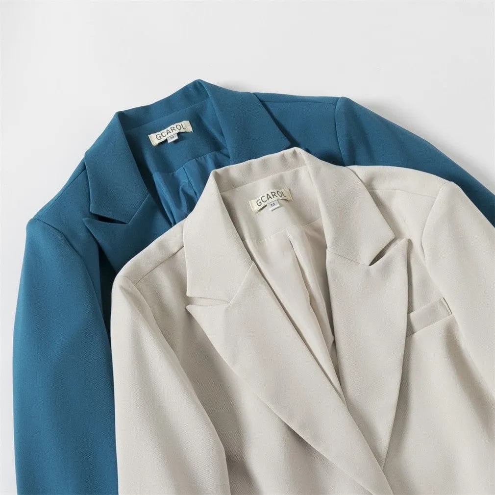 ContiNent 33 Women Blazer And Guard Pants Sets Two Pieces OL Single Breasted Jacket Formal Suit Pleated Trousers Spring Autumn Winter