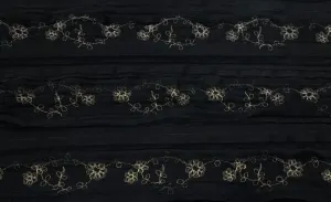 Crinkle Chiffon Dainty Flowers