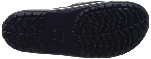 crocs Unisex Adult Navy/White Flats-7 Men/ 8 UK Women (M8W10) (Crocband)