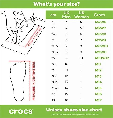 crocs Unisex Adult Navy/White Flats-7 Men/ 8 UK Women (M8W10) (Crocband)