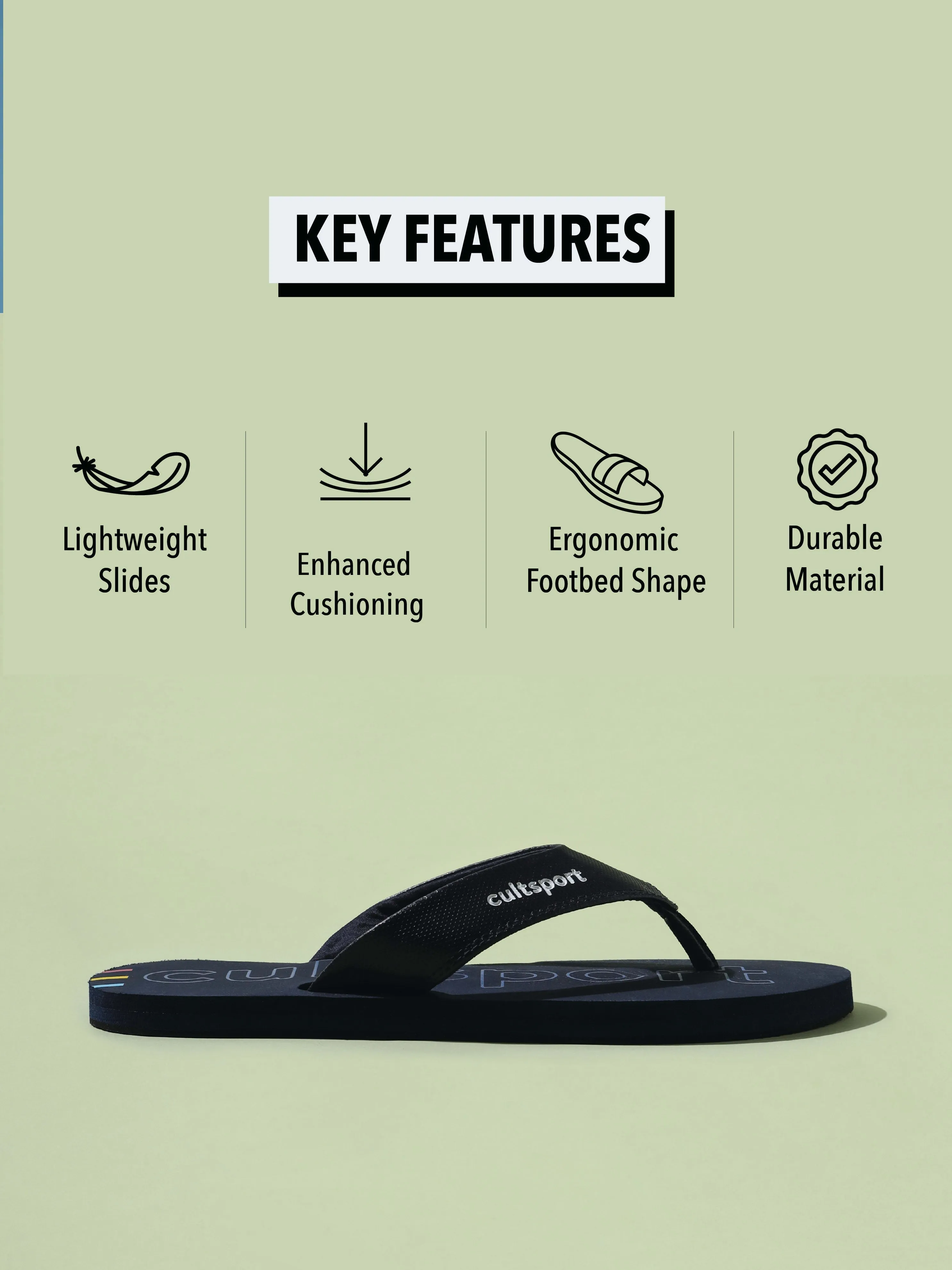 cult Glide Sweat Absorbing EVA Flip Flops