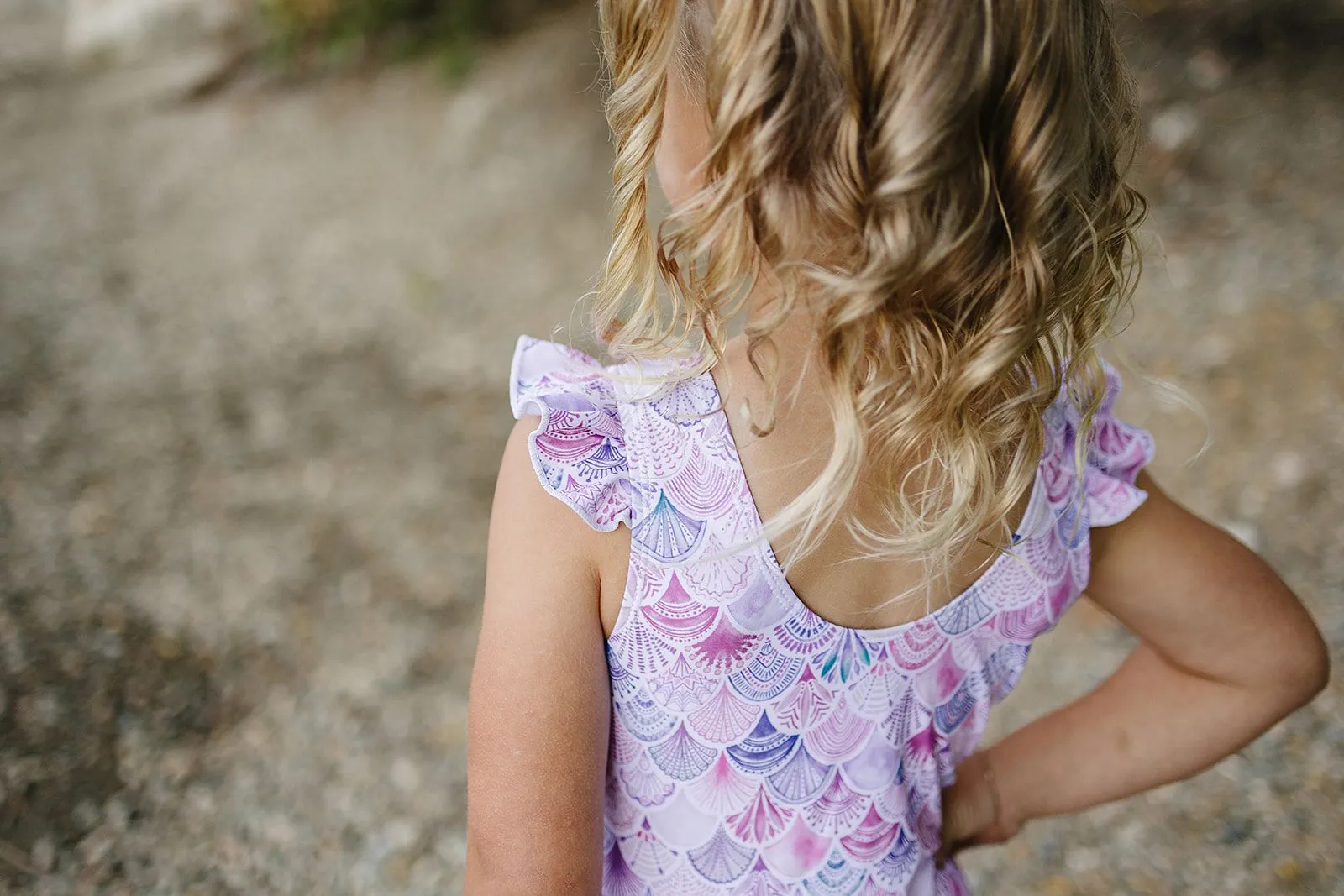 Current Tyed Ruffle Shoulder One Piece Suit