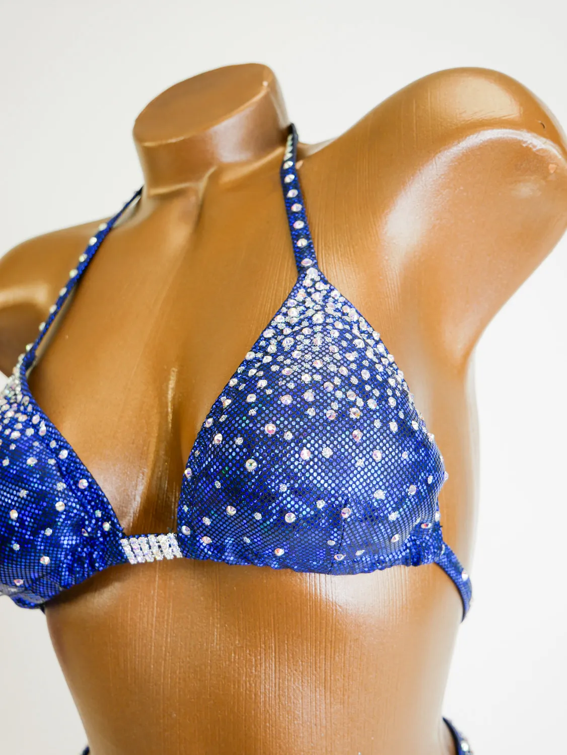 Dark Royal Blue AB Figure Suit