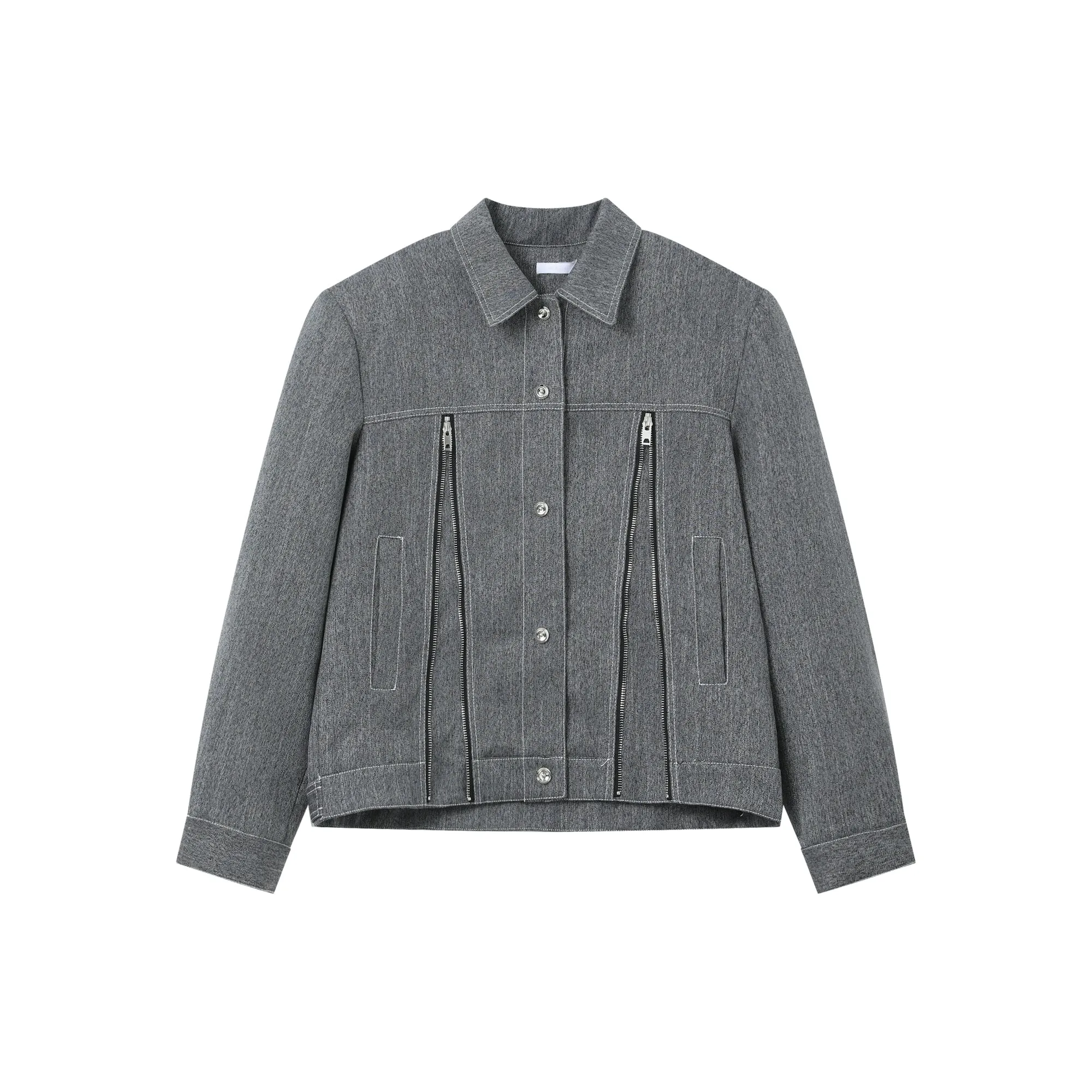 Deconstructed Denim Jacket and Pants Set
