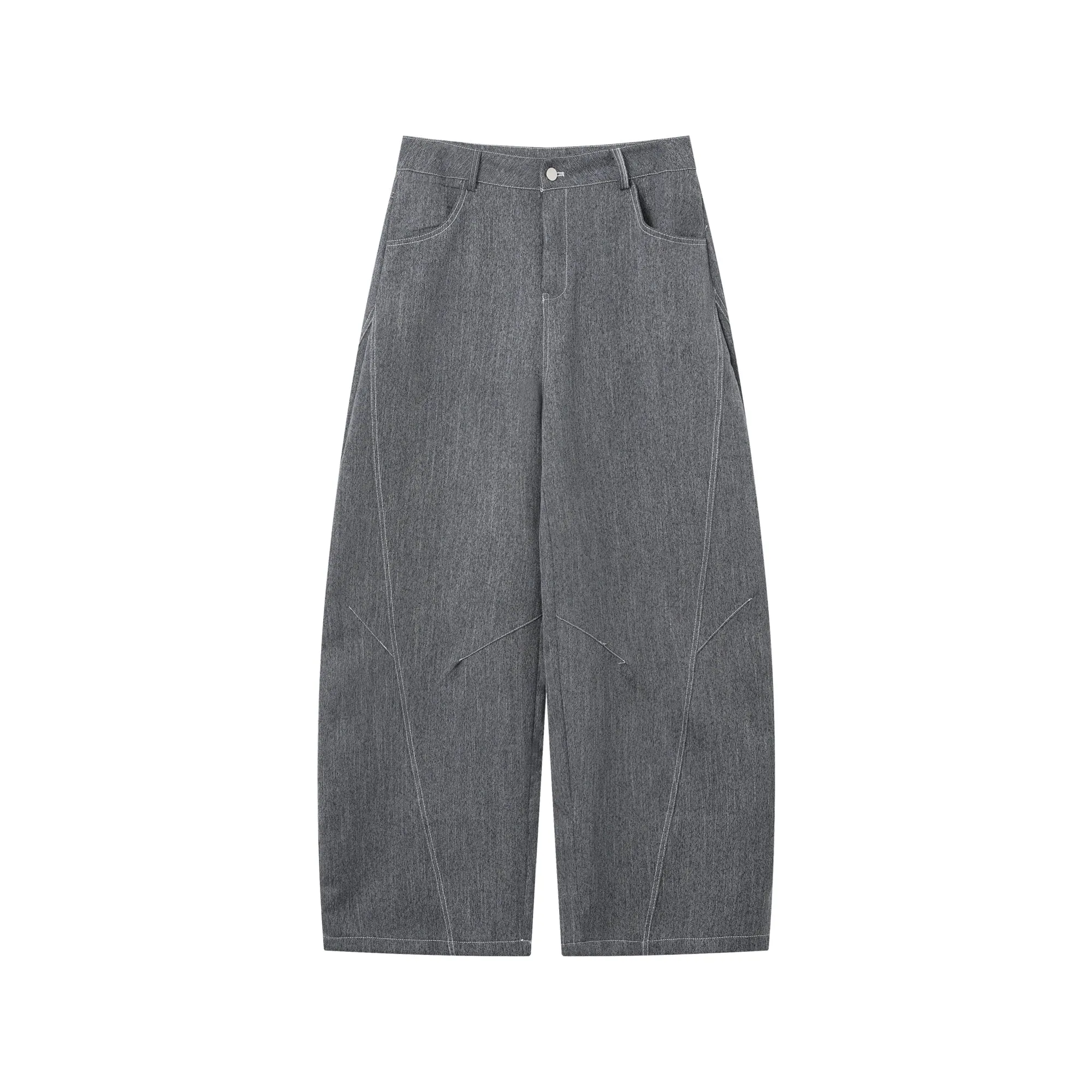 Deconstructed Denim Jacket and Pants Set