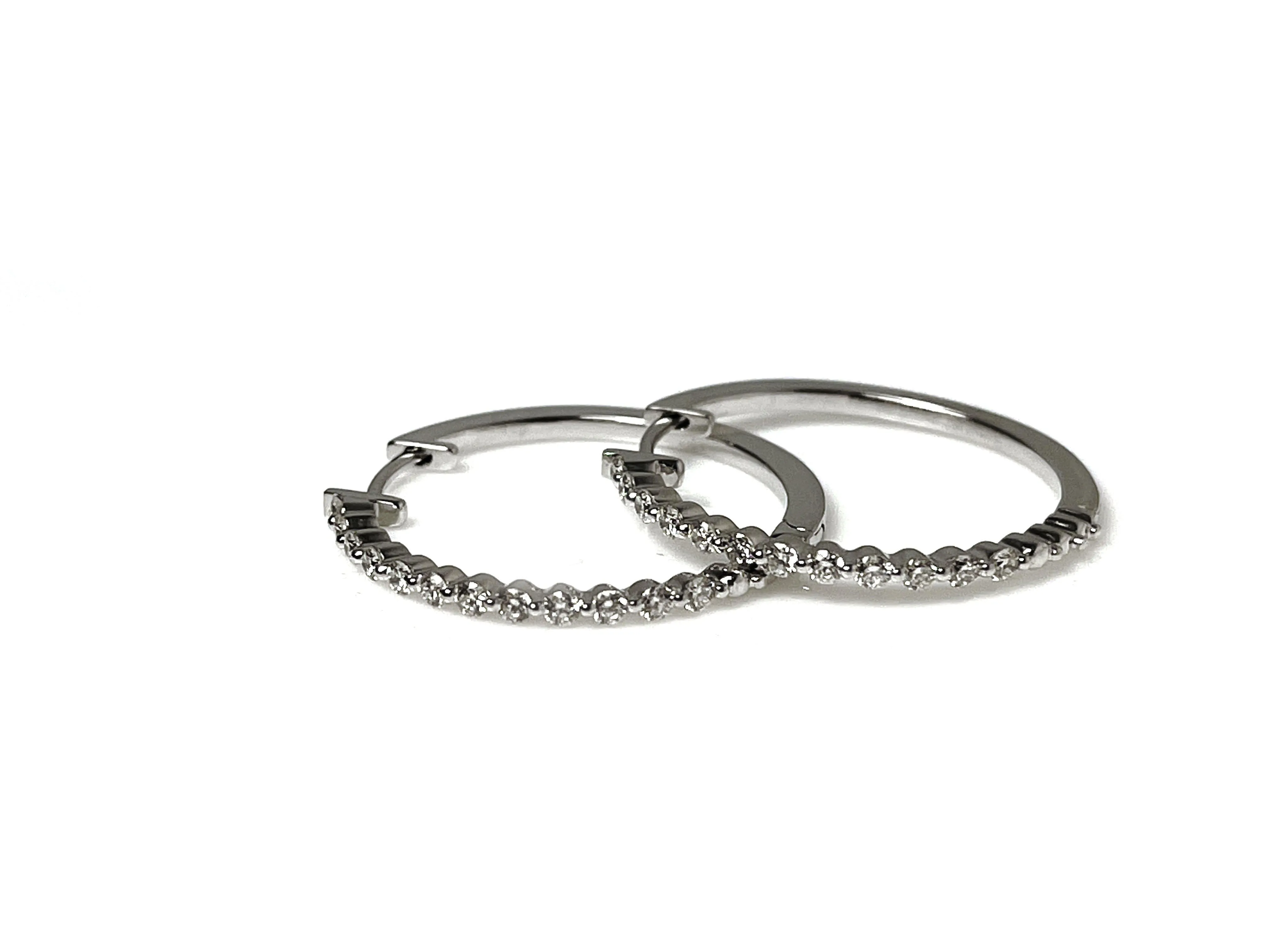 Diamond Hoop Earrings