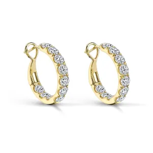 Diamond Hoop Earrings