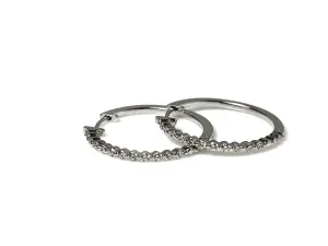 Diamond Hoop Earrings