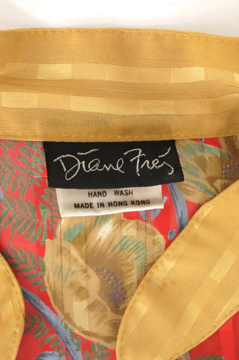 Diane Freis Chiffon Ruffle Dress