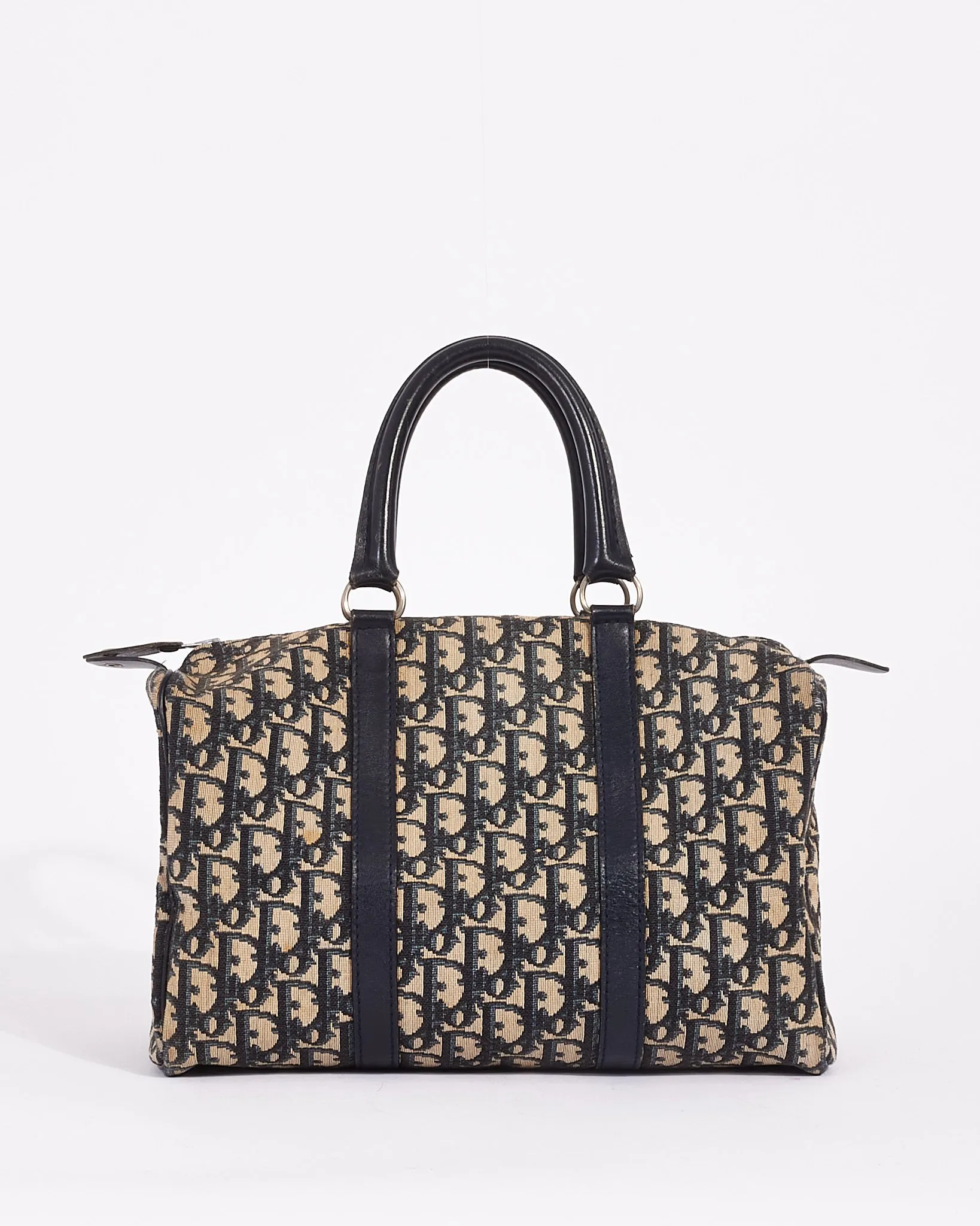 Dior Blue Oblique Canvas Diorissimo Boston Tote Bag