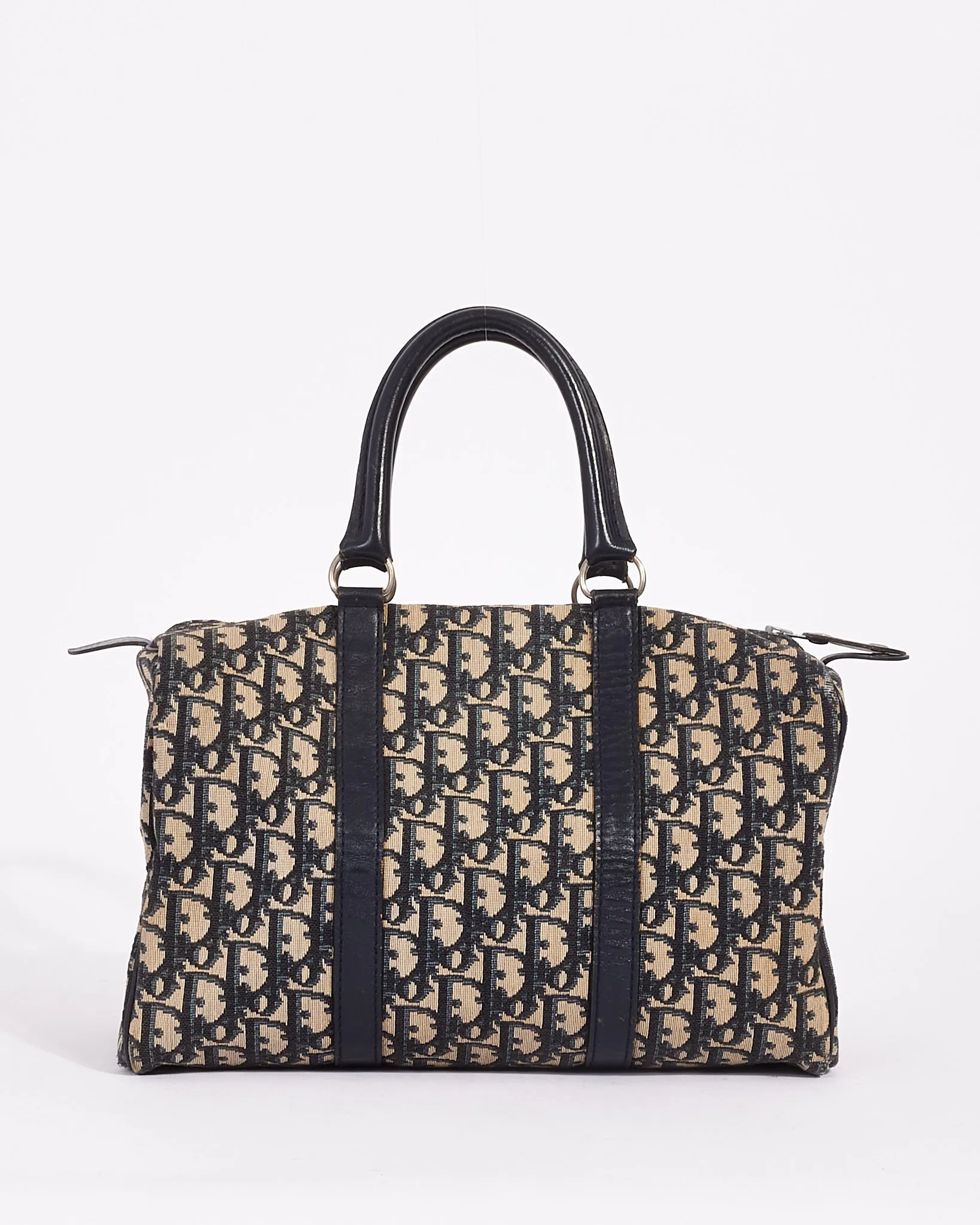 Dior Blue Oblique Canvas Diorissimo Boston Tote Bag
