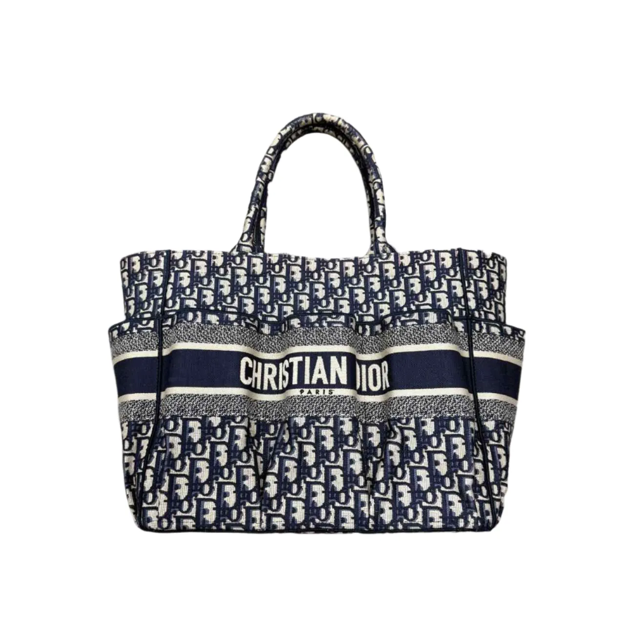 Dior Tote Bag "CATHERINE" Used Monogram Size