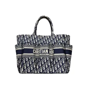 Dior Tote Bag "CATHERINE" Used Monogram Size