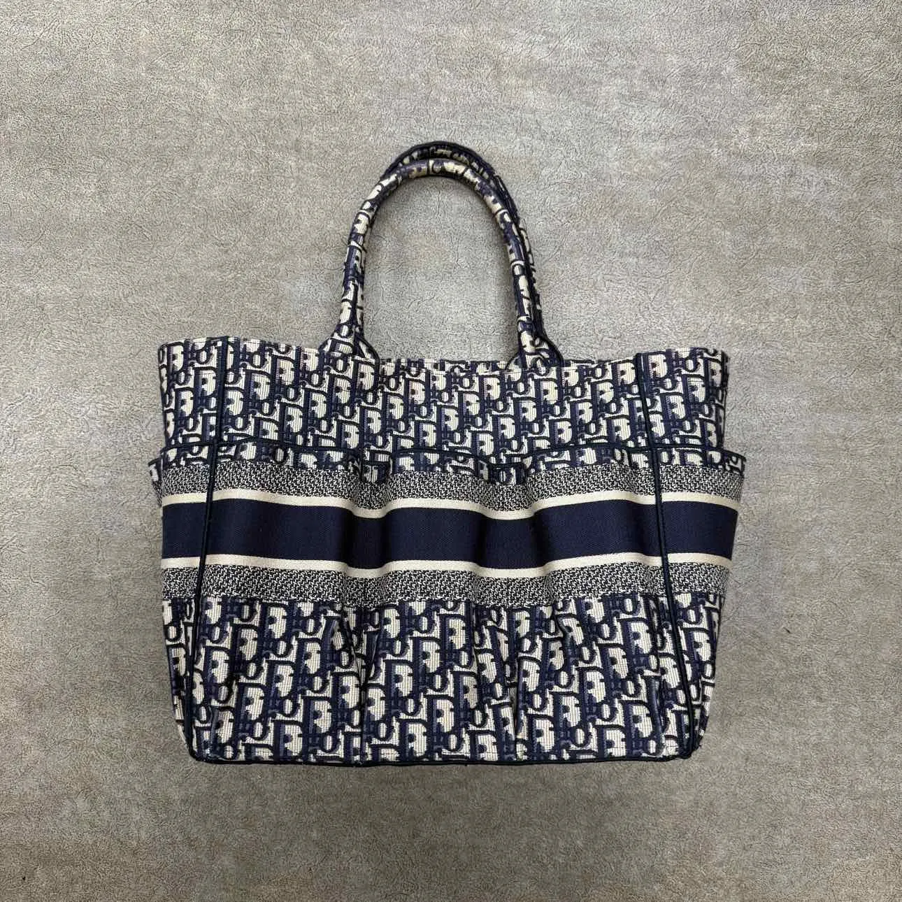 Dior Tote Bag "CATHERINE" Used Monogram Size