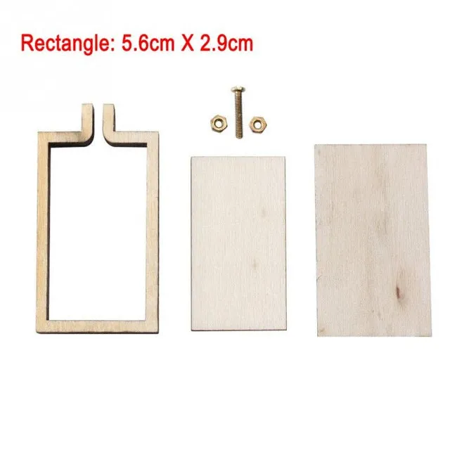 DIY Item set Mini Needlework Fixed Frame Wooden Hoop/Ring for Accessories