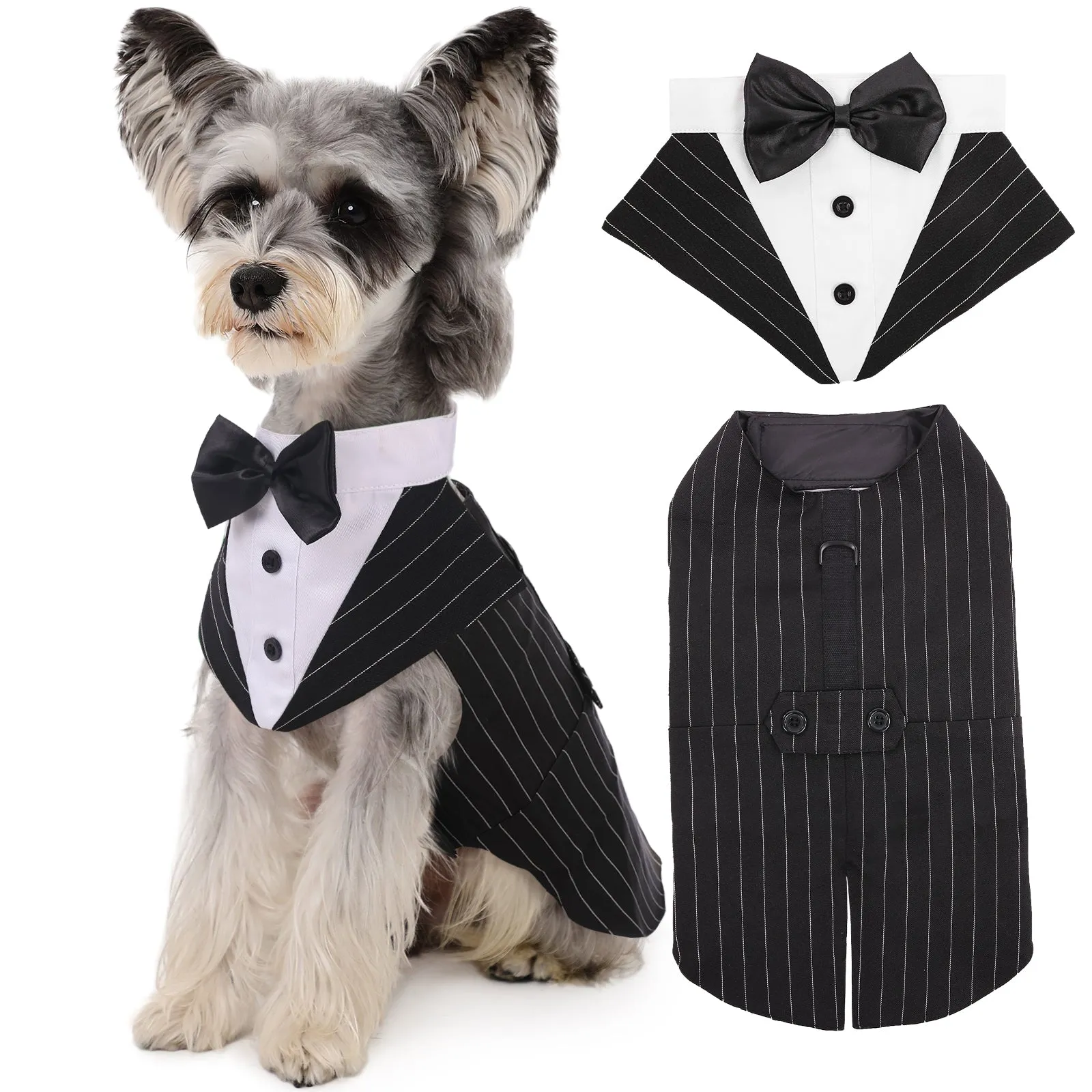 Dog Tuxedo Dog Suit and Bandana Set, Dogs Tuxedo