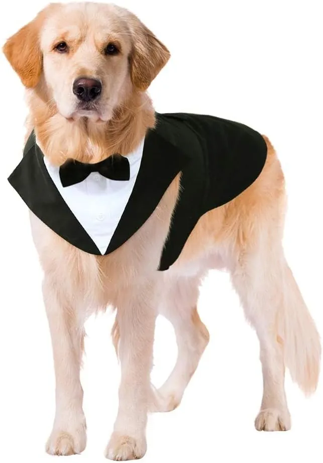 Dog Tuxedo Dog Suit and Bandana Set, Dogs Tuxedo