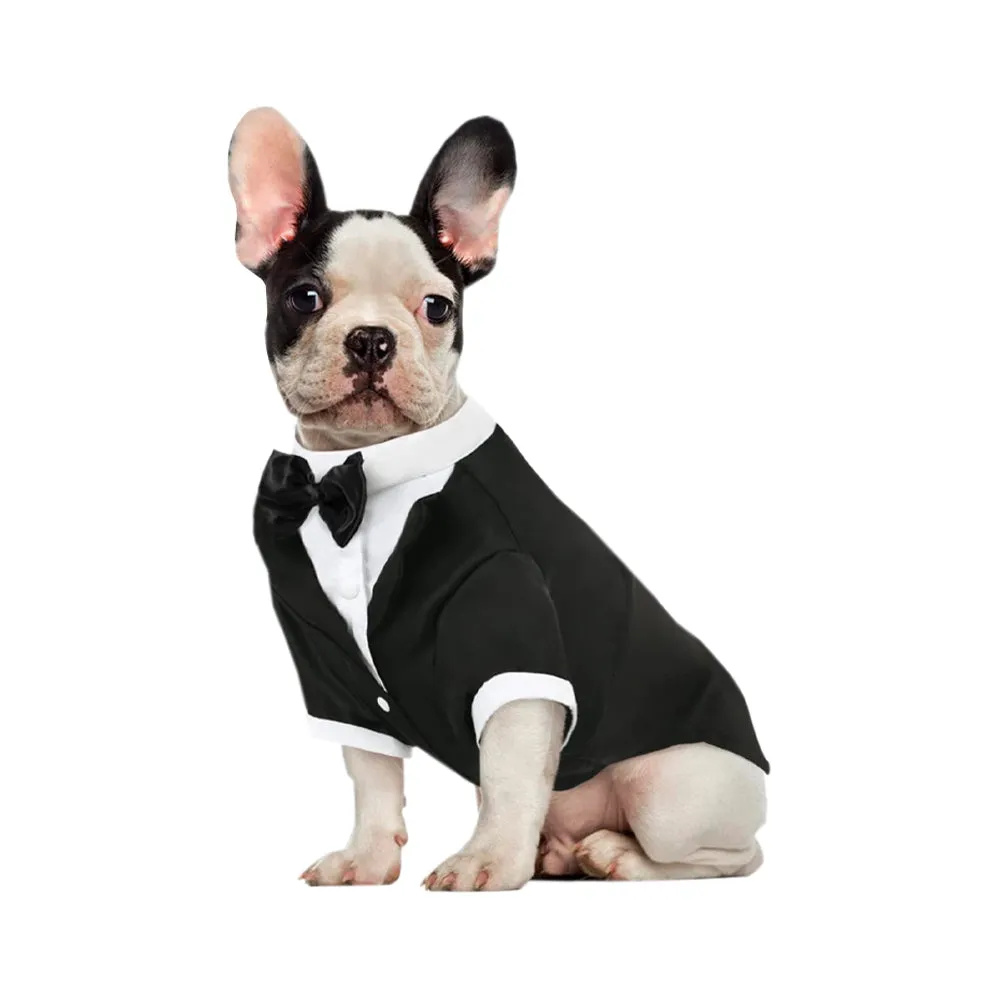 Dog Tuxedo, Dog Wedding Suit with Bow Tie Formal Dog Tux