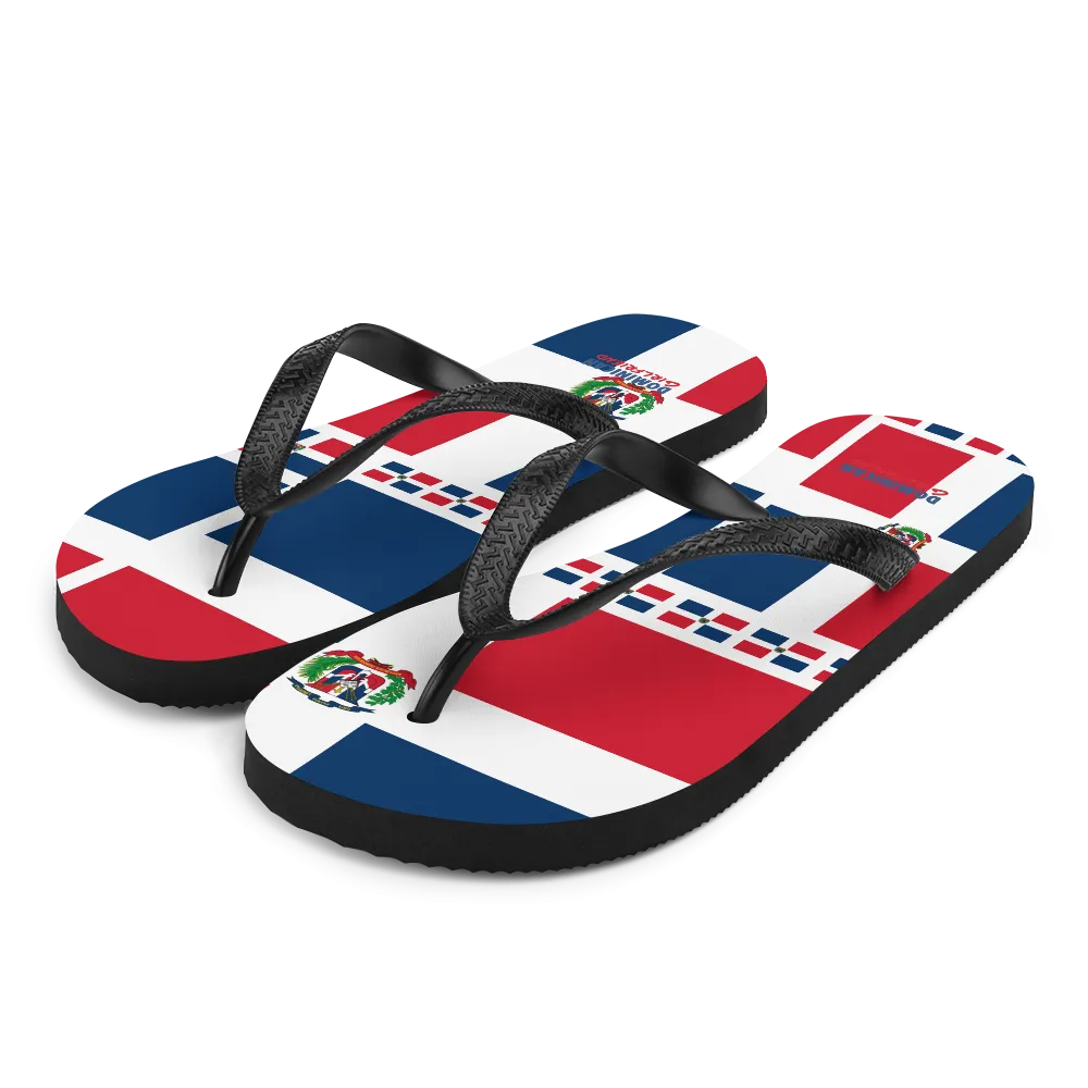 Dominican Republic Flag All-Over Collage Flip-Flops