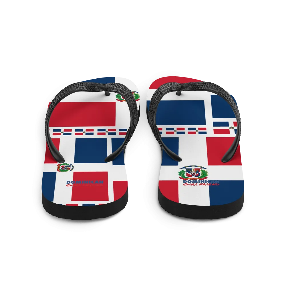 Dominican Republic Flag All-Over Collage Flip-Flops