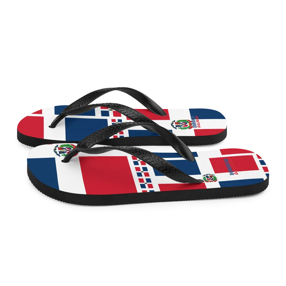 Dominican Republic Flag All-Over Collage Flip-Flops