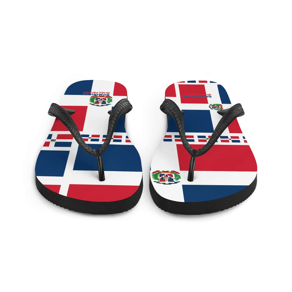 Dominican Republic Flag All-Over Collage Flip-Flops