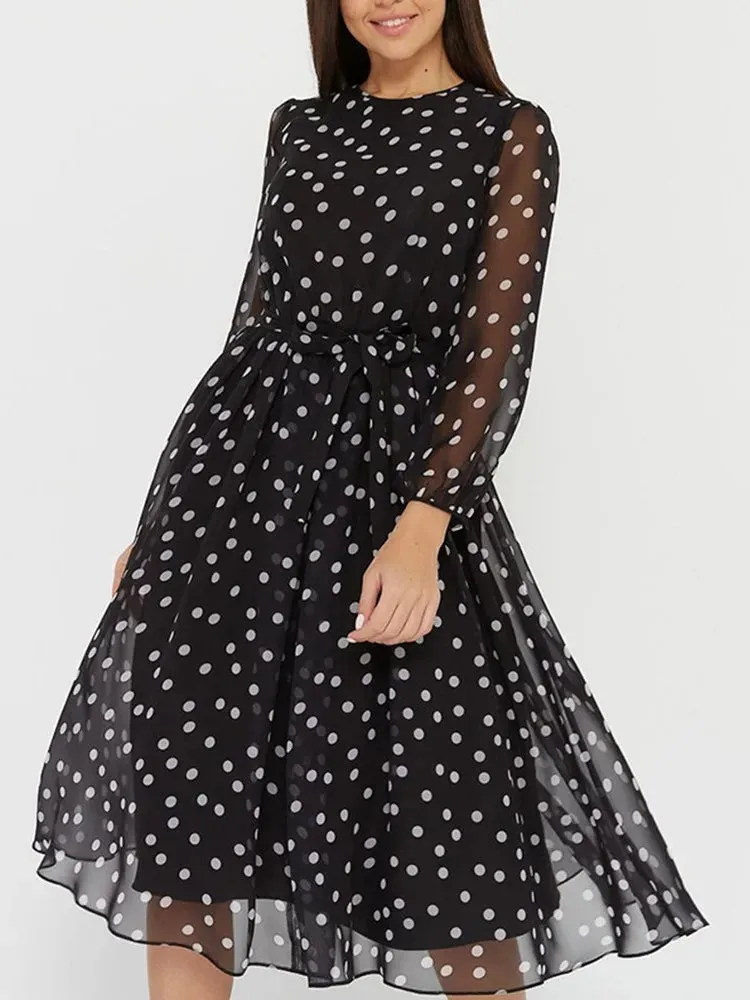 DotMuse Spring Chiffon Dress