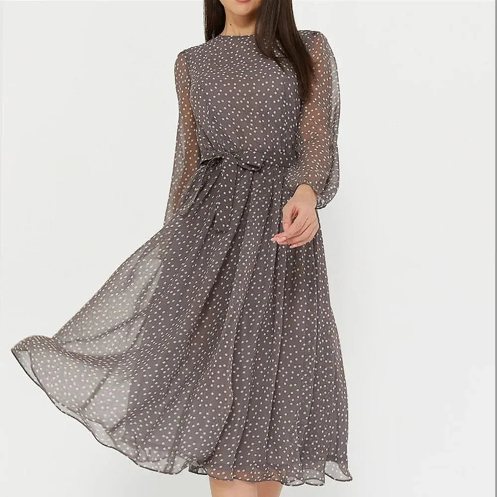 DotMuse Spring Chiffon Dress