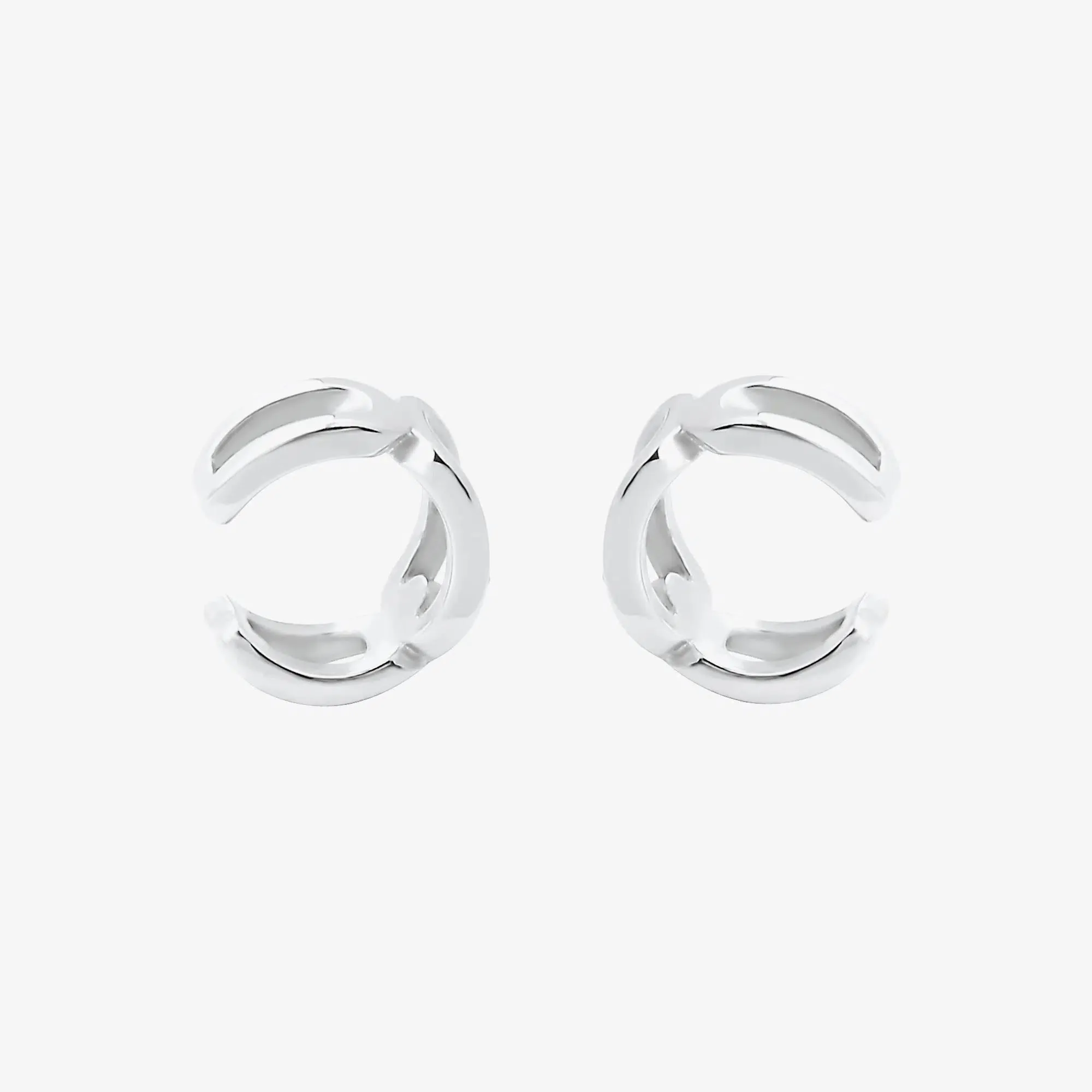 Double Hoop Ear Clips