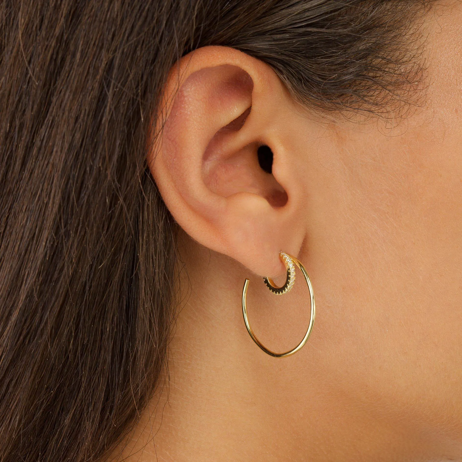 Double Hoop Earring