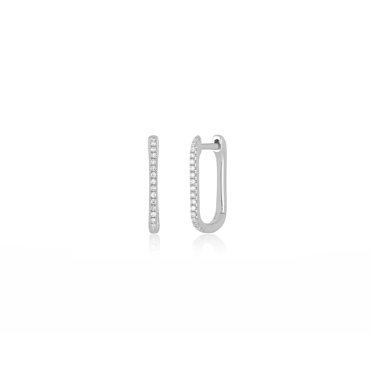 EF Collection Diamond Lola Hoop Earring
