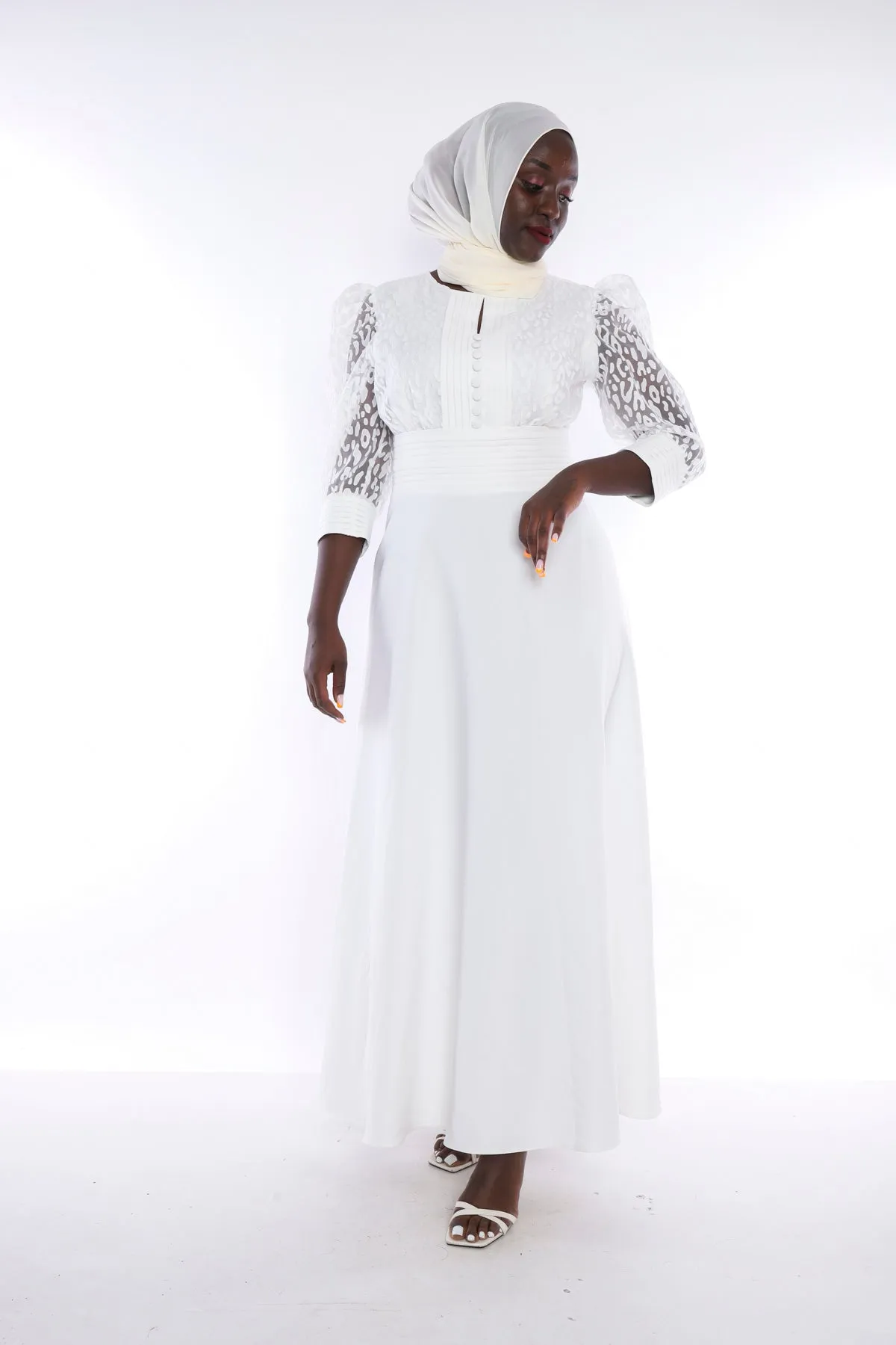 EG Flare-Pleated layer Dress