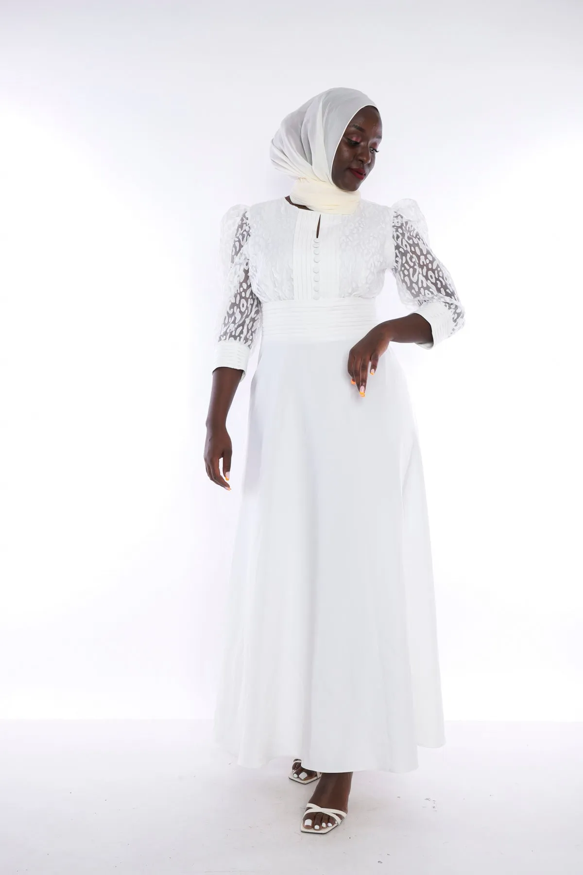 EG Flare-Pleated layer Dress