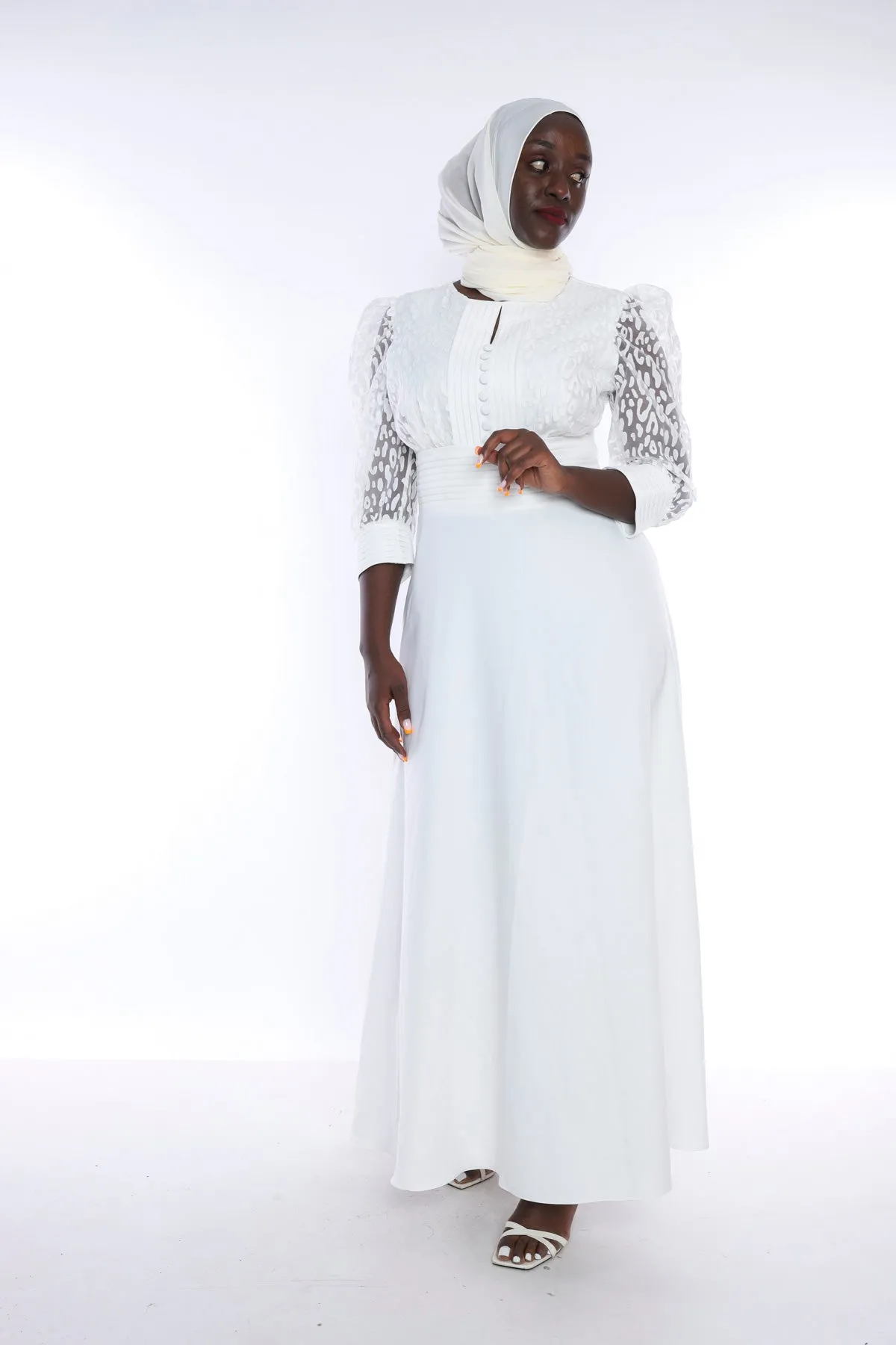 EG Flare-Pleated layer Dress