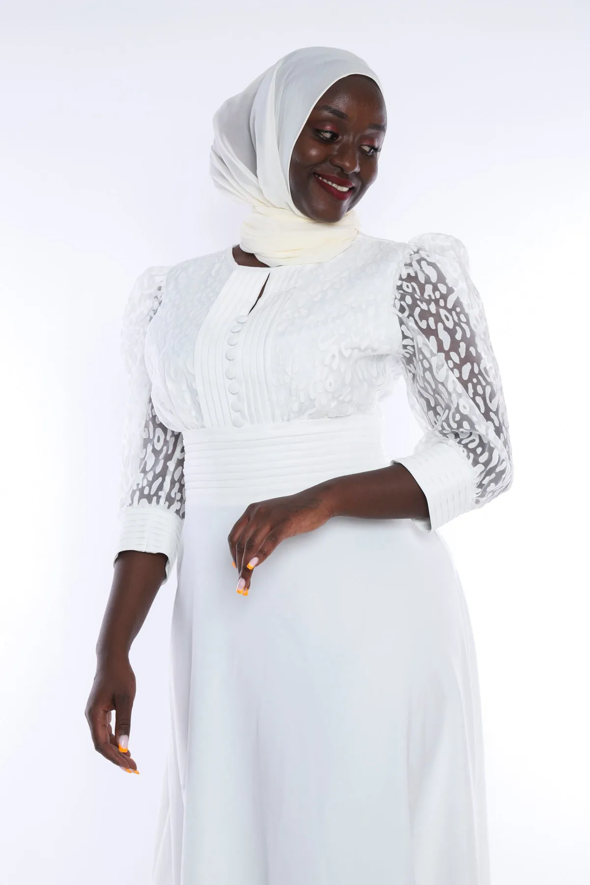 EG Flare-Pleated layer Dress