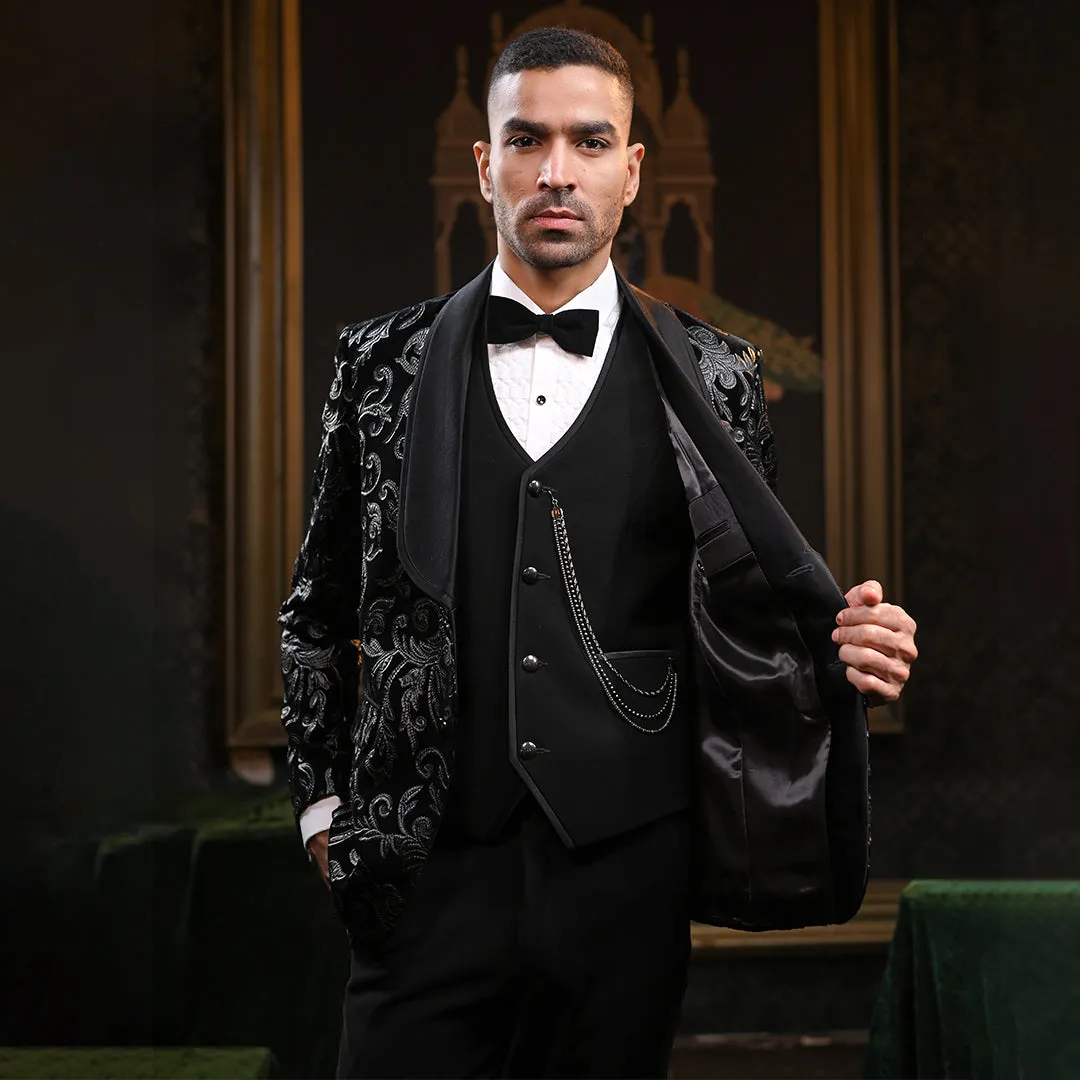 Elegant Black Tuxedo Suit Set