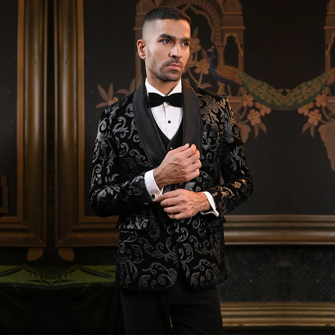 Elegant Black Tuxedo Suit Set