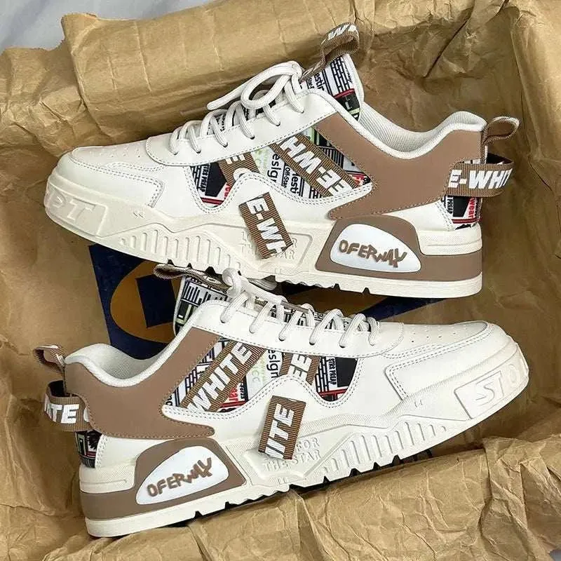 Elevate Your Style: Men's Chic Leather Platform Sneakers